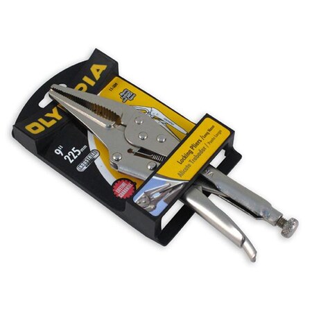Olympia Tools 9" Long Nose Locking Pliers With Wire Cutter 11-309